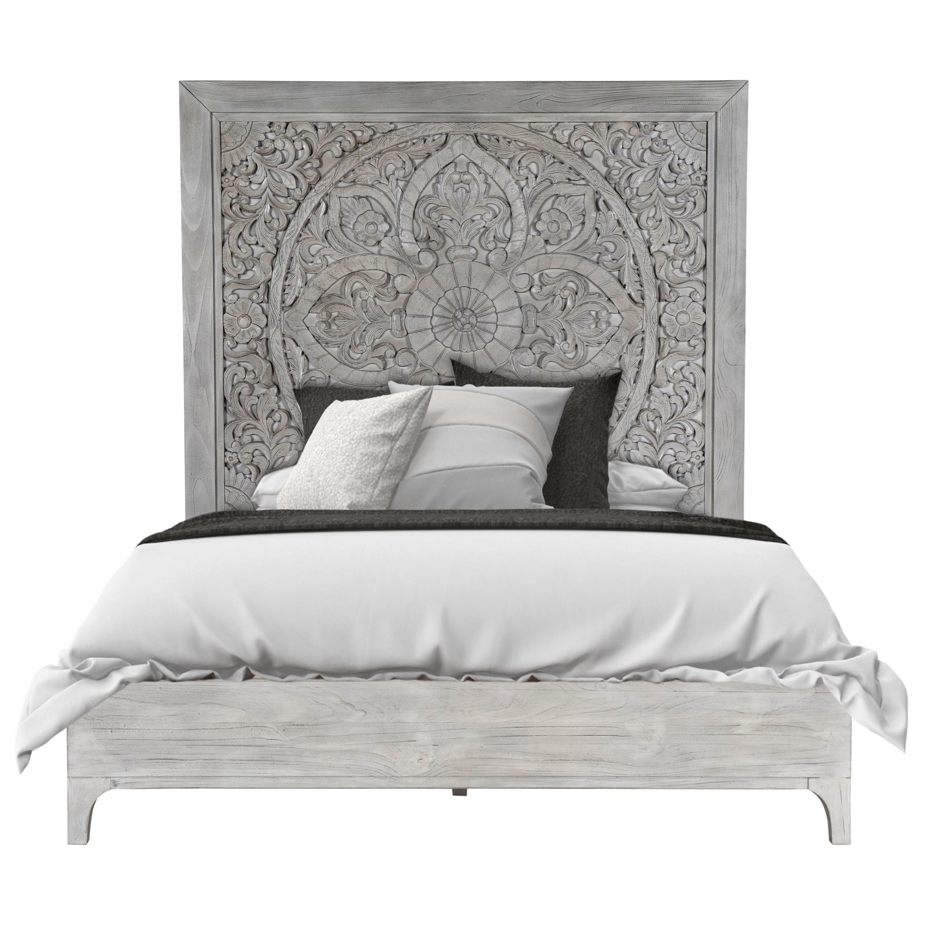 King bed frame boho cheap